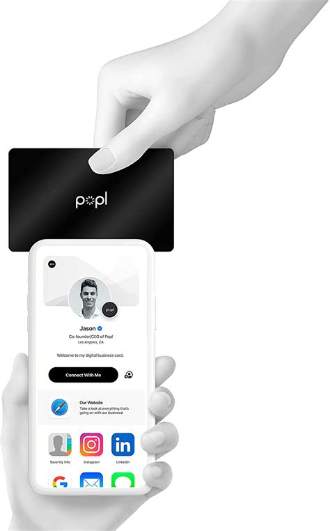 popl nfc business card|tap to share business card.